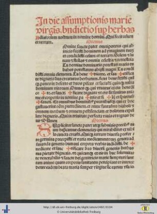 In die assumptionis marie virginis.