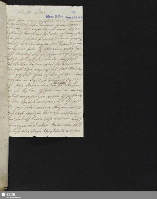 Nr. 107-108: Sophie Bernhardi an Ludwig Tieck. Ohne Datum.