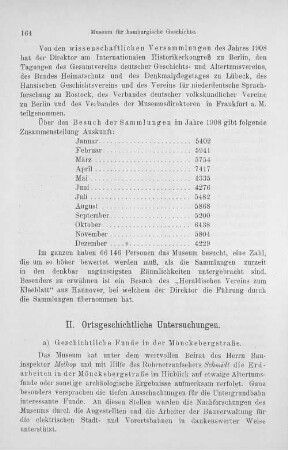 a) Geschichtliche Funde in der Mönckebergstraße.