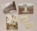 links oben: Die Teilnehmer auf dem Weg zum Hafen rechts oben: Denkmal des Großen Kurfürstent links unten: Seiner Majestät Schiff Victoria Luise rechts Mitte: Die Schleuse bei Holtenau rechts unten: Kieler Föhrde