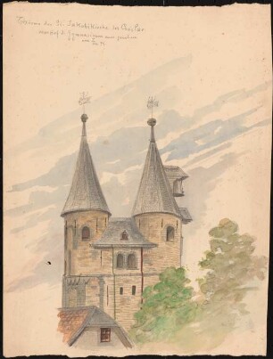 Türme der Sankt Jakobikirche, Goslar: Ansicht