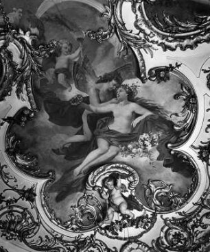Amor und Psyche : Amor und Psyche. Deckenmalerei (1886/1900). Linderhof (Ettal), Schloss Linderhof, Esszimmer