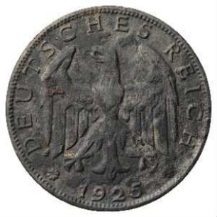 Fundmünze, Reichsmark, 1925
