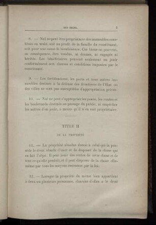 Titre II. De la propriété