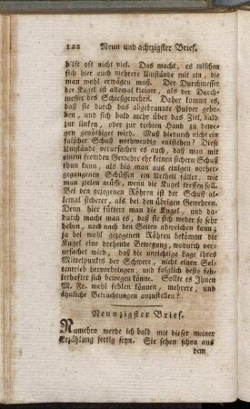 Neunzigster Brief - Neun und neunzigster Brief