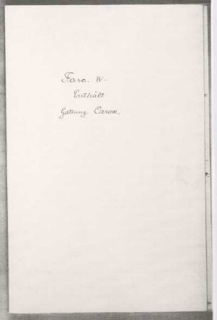 Fasc. IV.