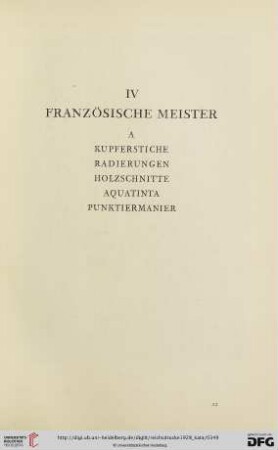 A. Kupferstiche, Radierungen, Holzschnitte, Aquatinta, Punktiermanier