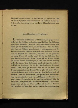 Vom Hühnchen und Hähnchen