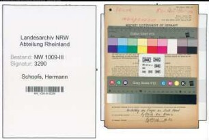 Entnazifizierung Hermann Schoofs , geb. 20.01.1889 (Schneidermeister)