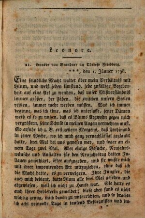 Schriften, 40. Leonore ; [2]
