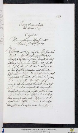 Supplementum ad Annum 1749