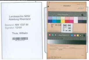 Entnazifizierung Wilhelm Thuis , geb. 18.03.1886 (Friseur)