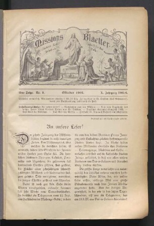Nr. 1. Oktober 1905