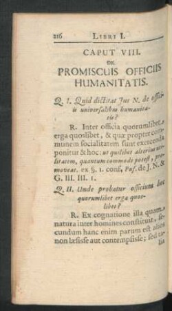 Caput VIII. De Promiscuis Officiis Humanitatis