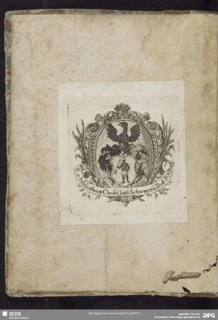 Exlibris (Ex Bibliotheca Christ. Gottl. Schwarzii, Prof. P. Altorf)