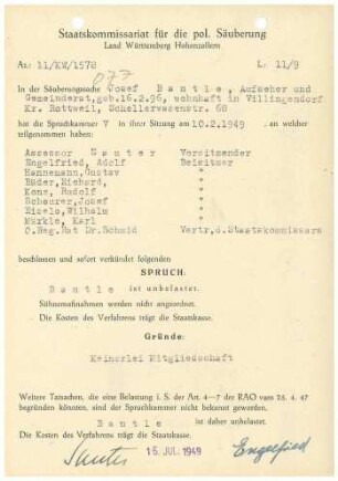 Bantle, Josef
