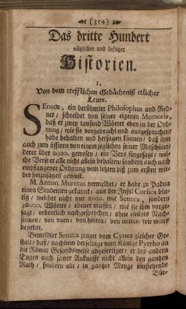 1. Von dem trefflichen Gedächtniß etlicher Leute. - 22. Prometheus.