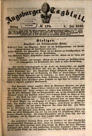 Augsburger Tagblatt. 1842,7/12