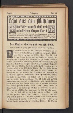 August 1912. Heft 11