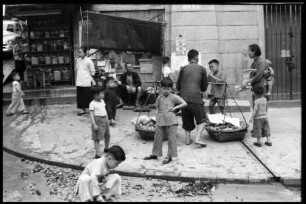 Hongkong: Straßenszene, Verkäufer