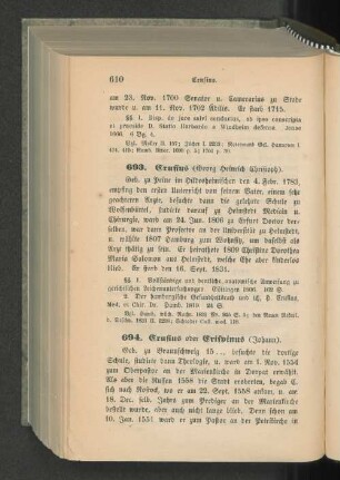 693. Crusius (Georg Heinrich Christoph).
