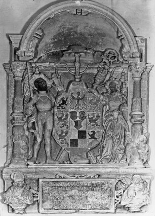 Halle (Saale), Dom, urspr. Dominikaner-Klosterkirche St. Pauli, nördl. Seitenschiff, Weihetafel; Peter Schro