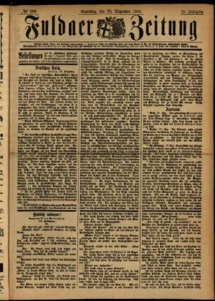Ausgabe vom Samstag, den 30. Dezember 1893.