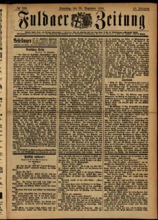 Ausgabe vom Samstag, den 30. Dezember 1893.