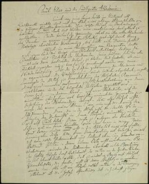 Paul Klee und die Stuttgarter Akademie.