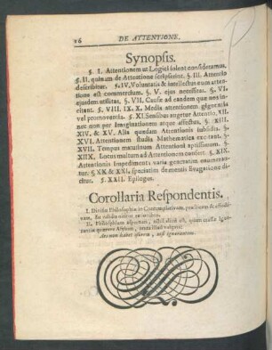 Corollaria Respondentis