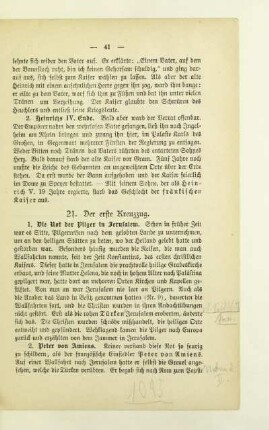 21. Der erste Kreuzzug