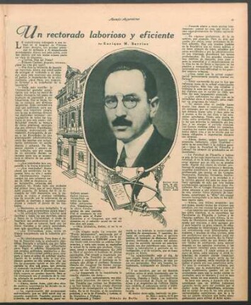 Un rectorado laborioso y eficiente
