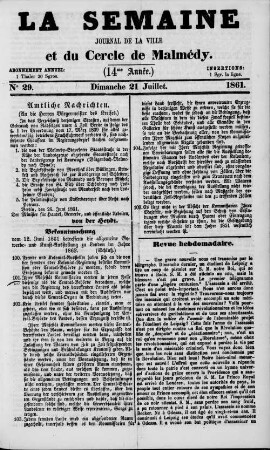 La semaine. 1858-1916