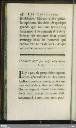 L' Amitié n`est pas aussi rare qu`on le dit