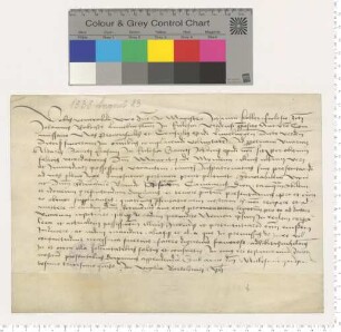 Dem Propste Magister Johannes Koller präsentieren die Bürgermeister und Ratsmannen für eine Vikarie am Erasmi Altar zu St. Johannis den Hermann Brandt [lat].
