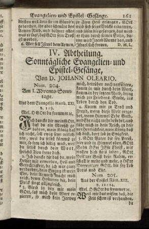 IV. Abtheilung. Sonntägliche Evangelien- und Epistel-Gesänge.