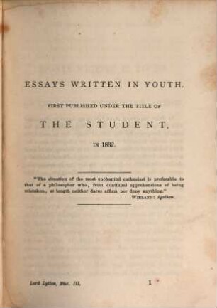 Miscellaneous prose works, 3