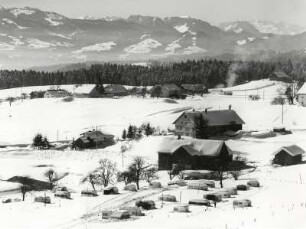Blick auf einen Campingplatz bei Lindenberg