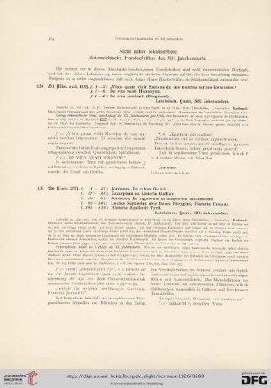 Nicht näher lokalisierbare österreichische Handschriften des XII. Jahrhunderts