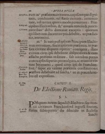 Caput II. De Electione Roman. Regis