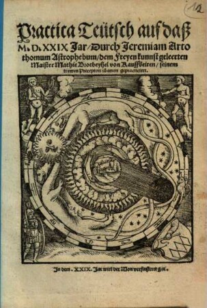 Practica Teütsch auf daß M.D.XXIX Jar