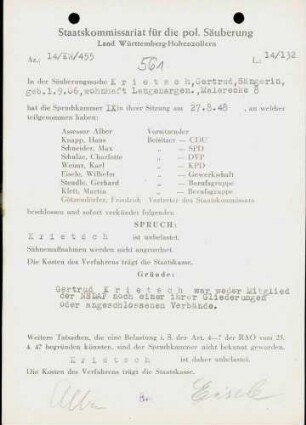 Krietsch, Gertrud