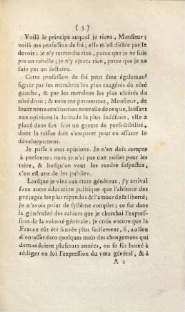 Lettre de M. Stanislas de Clermont-Tonnerre, à M. Duval Despréménil