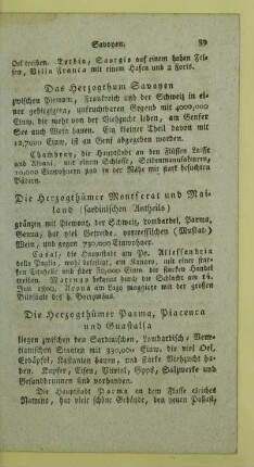 Die Herzogthümer Parma, Piacenca und Guastalla