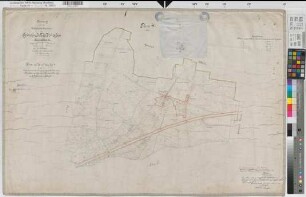Massen (Unna), Zusammenlegung Niedermassen, Bl. 1 Brouillonkarte Flur 4