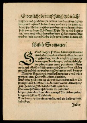 Pilule Stomatice.