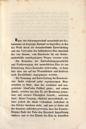 Über die Extrauterin-Schwangerschaft : Inaug.-Diss.