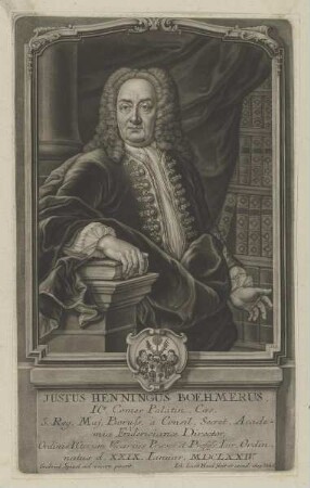 Bildnis des Justus Henningus Boehmerus