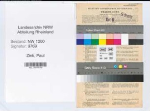 Entnazifizierung Paul Zink, geb. 15.09.1903 (Verw.Angest.)