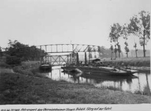 Versetzung des Obereisesheimer Steges nach Untereisesheim/Neckar